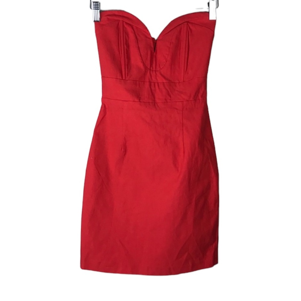 Mini dress metal v bust